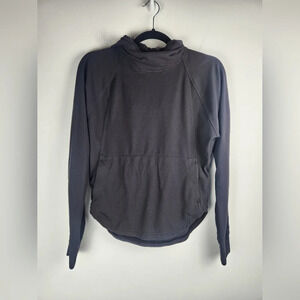 Lululemon Cowlneck Hoodie Pullover Sweatshirt Womens Size 2 Black